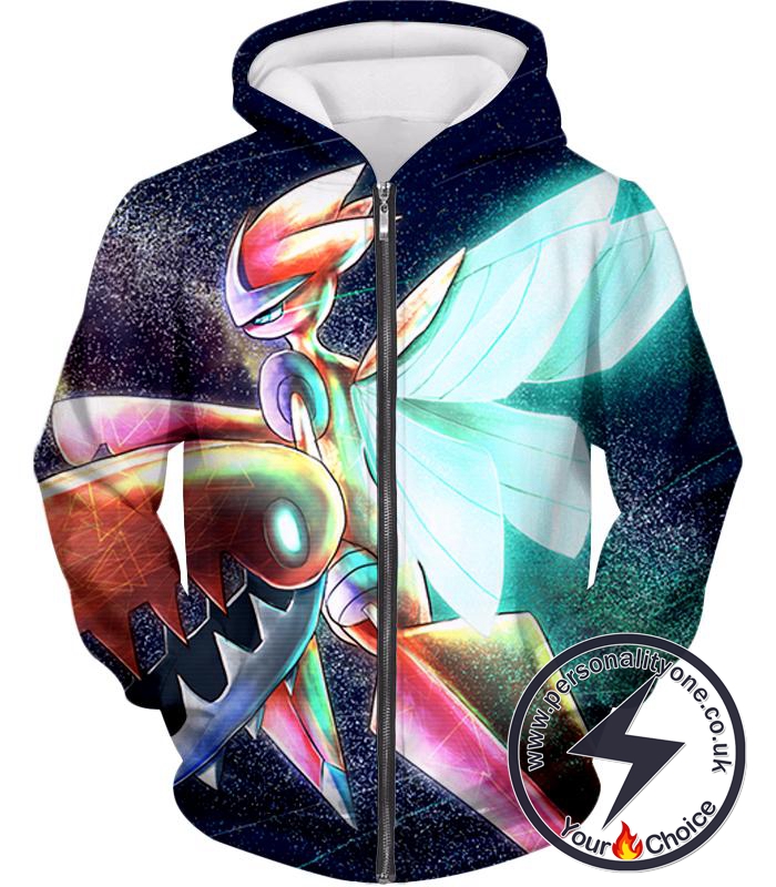 Pokemon Amazing Pokemon Evolution Mega Scizors Cool Black Zip Up Hoodie